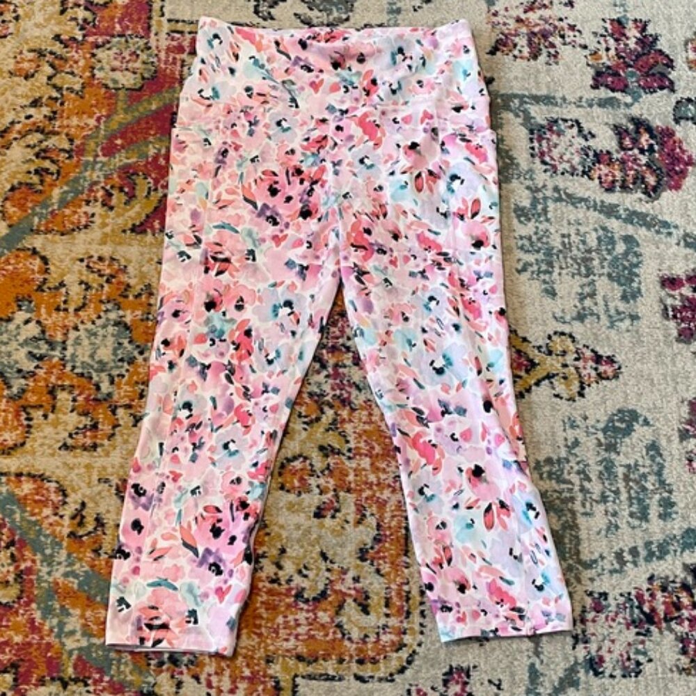 RBX Floral High Waist Leggings Size Large (L/G) - Picture 2 of 8